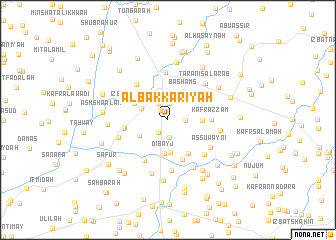 map of Al Bakkārīyah