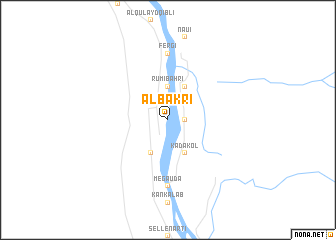 map of Al Bakrī