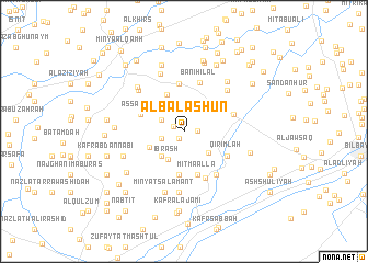 map of Al Balāshūn