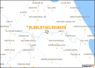 map of Albalat de la Ribera