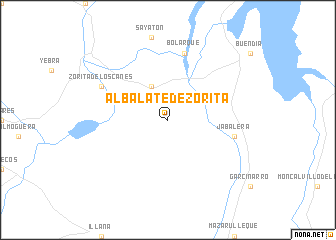 map of Albalate de Zorita