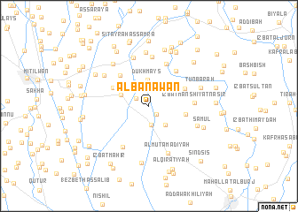 map of Al Banāwān