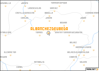 map of Albanchez de Úbeda