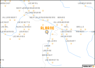 map of Albane