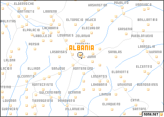 map of Albania