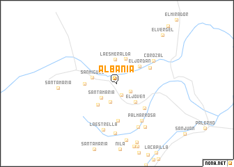 map of Albania