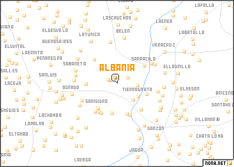 map of Albania