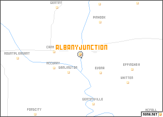 map of Albany Junction