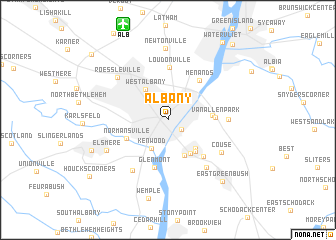 map of Albany