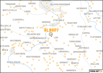 map of Albany