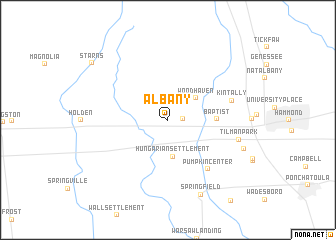 map of Albany