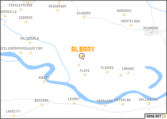 map of Albany