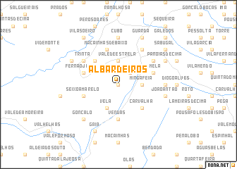 map of Albardeiros