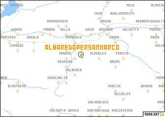 map of Albaredo per San Marco