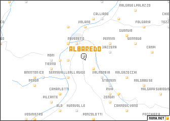 map of Albaredo