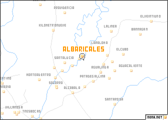 map of Albaricales