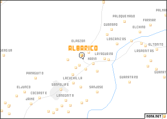 map of Albarico