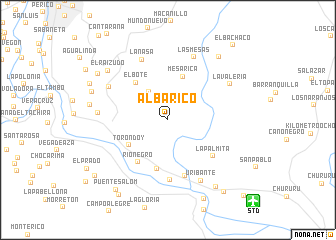 map of Albarico