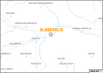 map of Albarracín