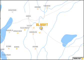 map of Albart