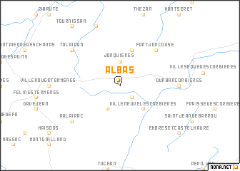 map of Albas