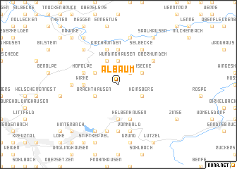 map of Albaum