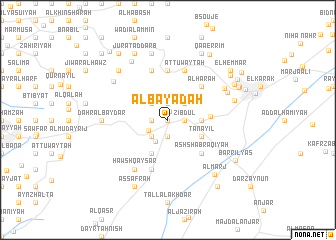 map of Al Bayāḑah