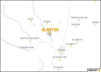 map of Al Bayḑāʼ