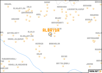 map of Al Bayḑāʼ