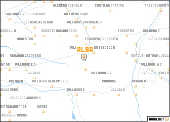 map of Alba