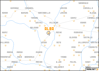 map of Alba