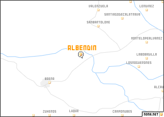 map of Albendín