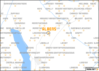 map of Albens