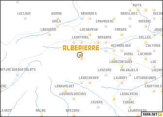 map of Albepierre