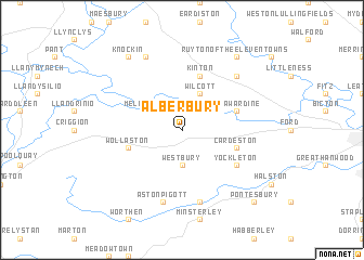map of Alberbury