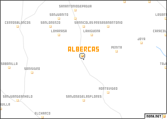 map of Albercas