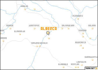 map of Alberca