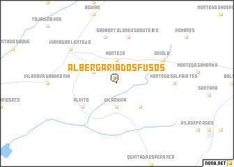 map of Albergaria dos Fusos