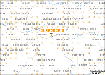 map of Albergaria