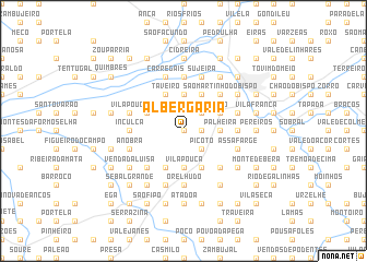 map of Albergaria