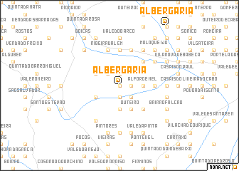 map of Albergaria