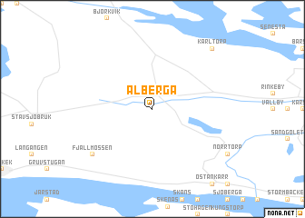 map of Ålberga