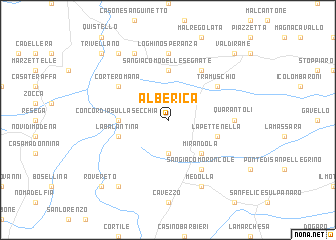 map of Alberica