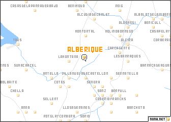 map of Alberique