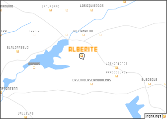 map of Alberite