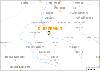 map of Albero Bajo