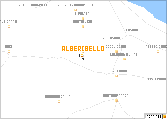 map of Alberobello