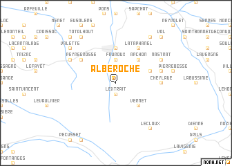 map of Alberoche