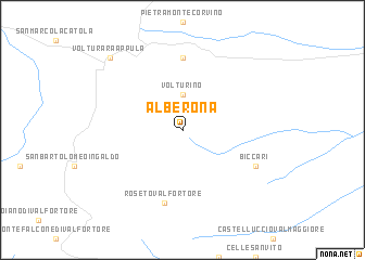 map of Alberona