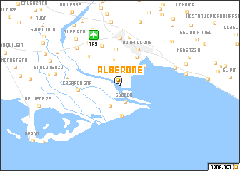 map of Alberone